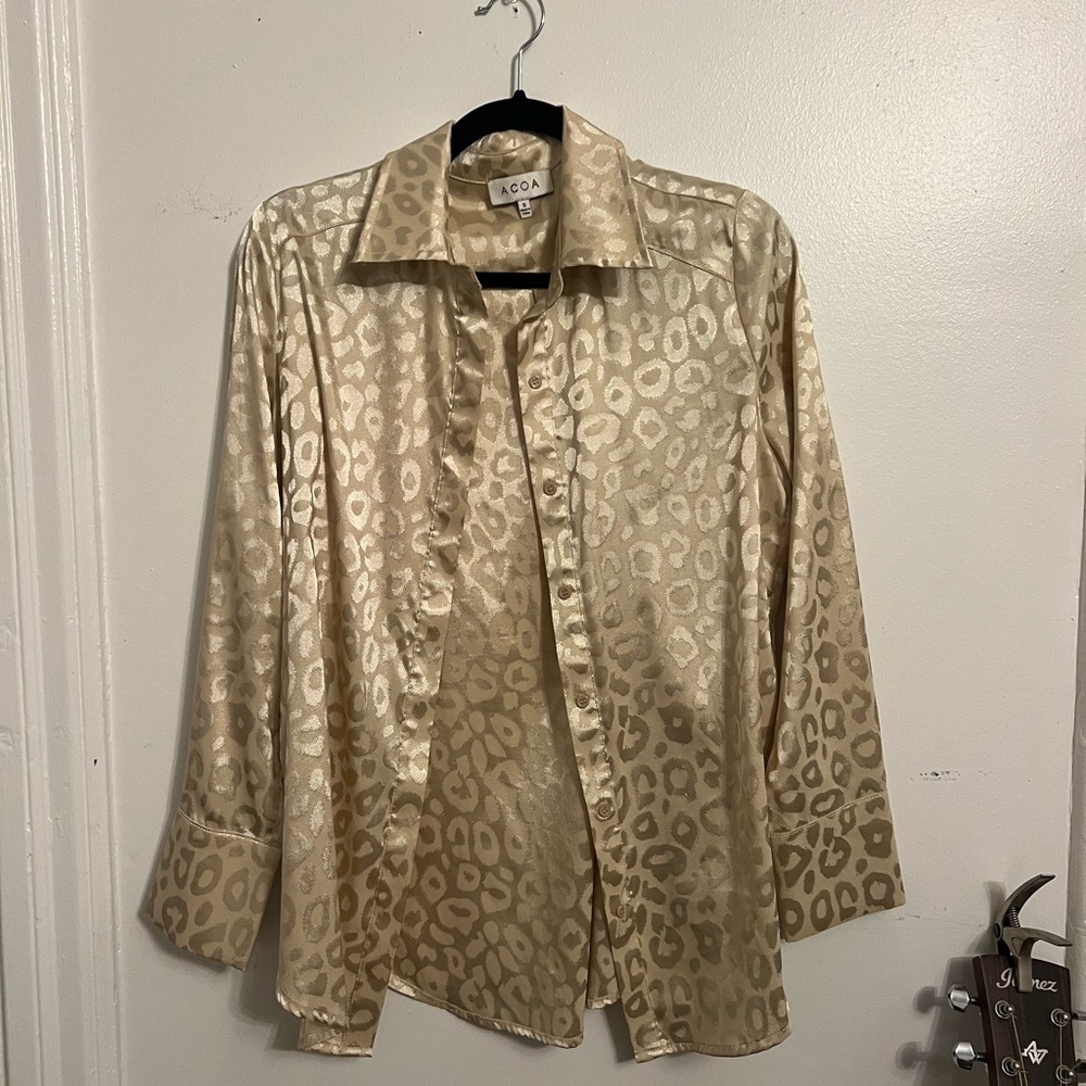 Cheetah Print Button Up